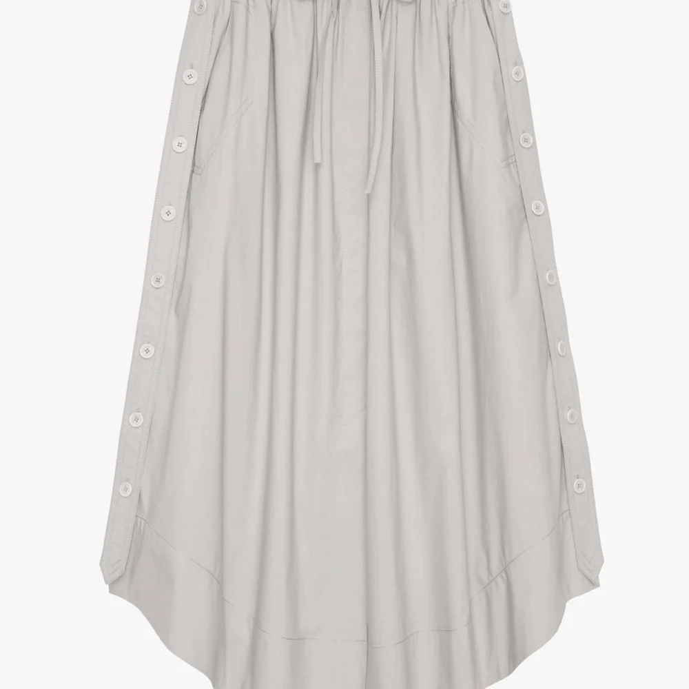 Zara SRPLS limited edition grey/ beige Drawstring Skirt